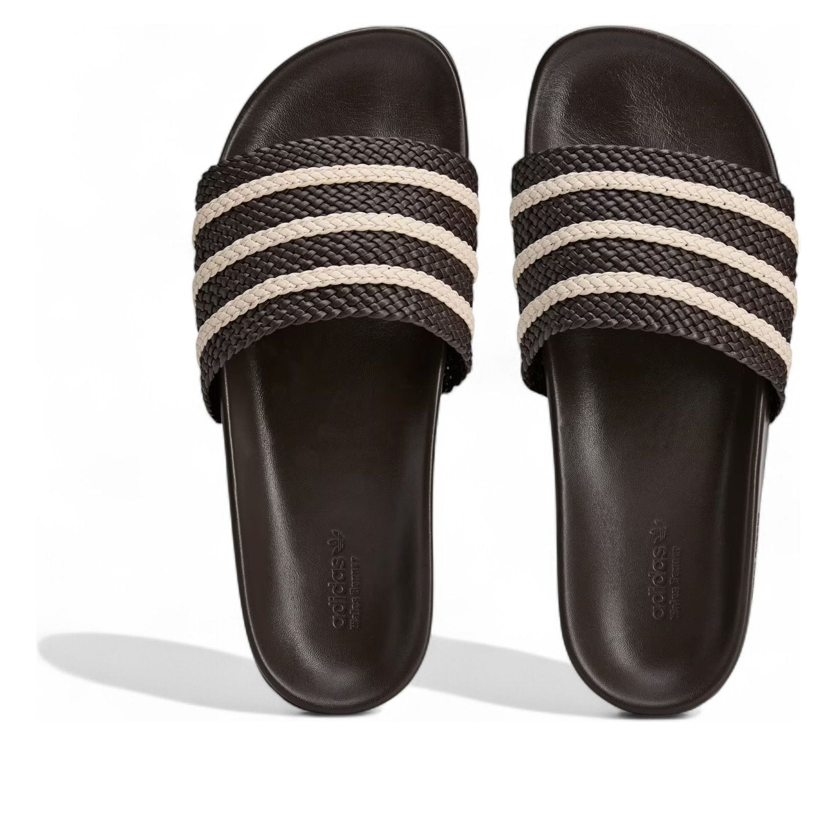 adidas x Wales Bonner Adilette Slides Asia Sizing 'Dark Brown' JR0229