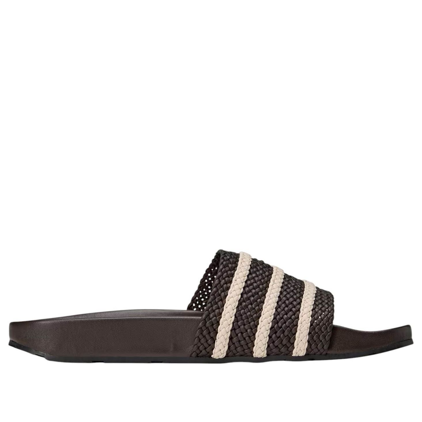 adidas x Wales Bonner Adilette Slides Asia Sizing 'Dark Brown' JR0229