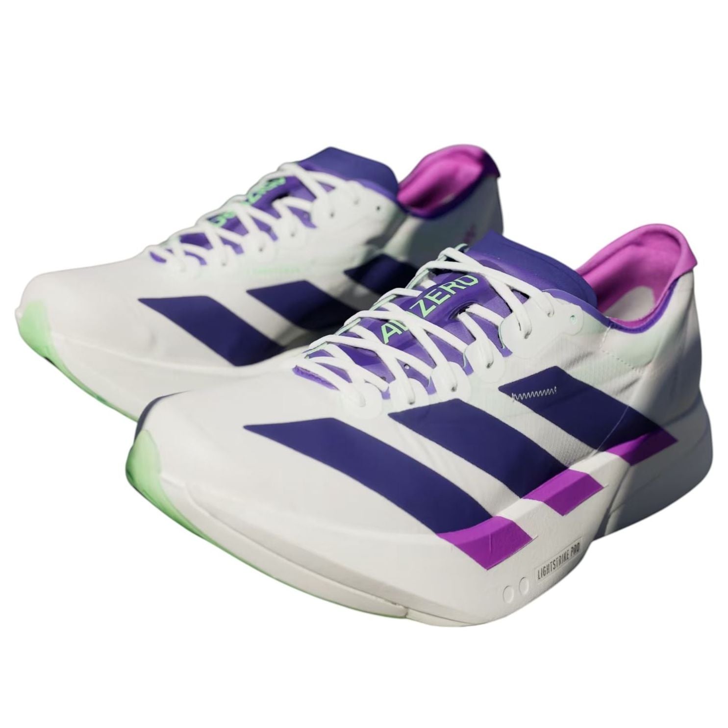 adidas Adizero Adios Pro 4 'White Collegiate Purple Lime Burst' JR1656
