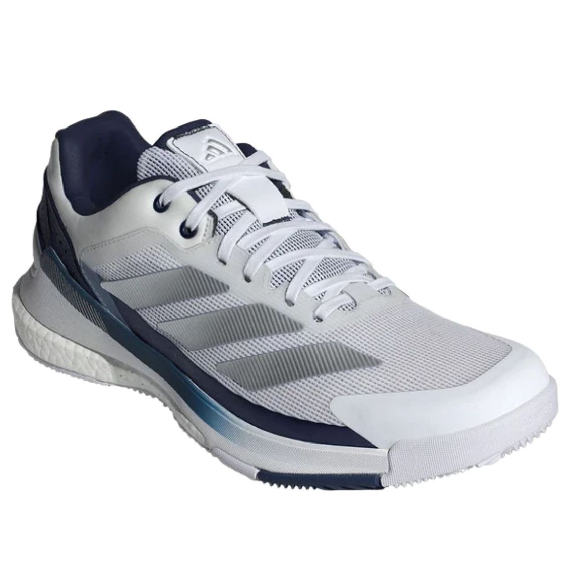 adidas Crazyquick Boost Padel 'White Silver Dark Blue'  JR2124