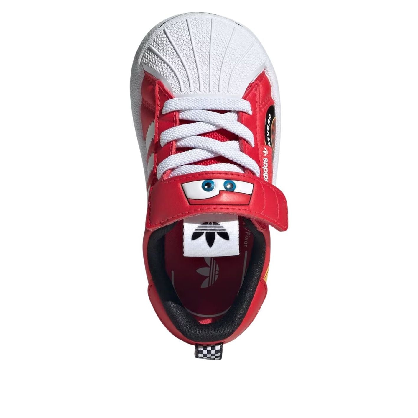 (TD) adidas Adidas Pixar Cars Adifom Superstar 360 'Pure Ruby Cloud White' JR3754