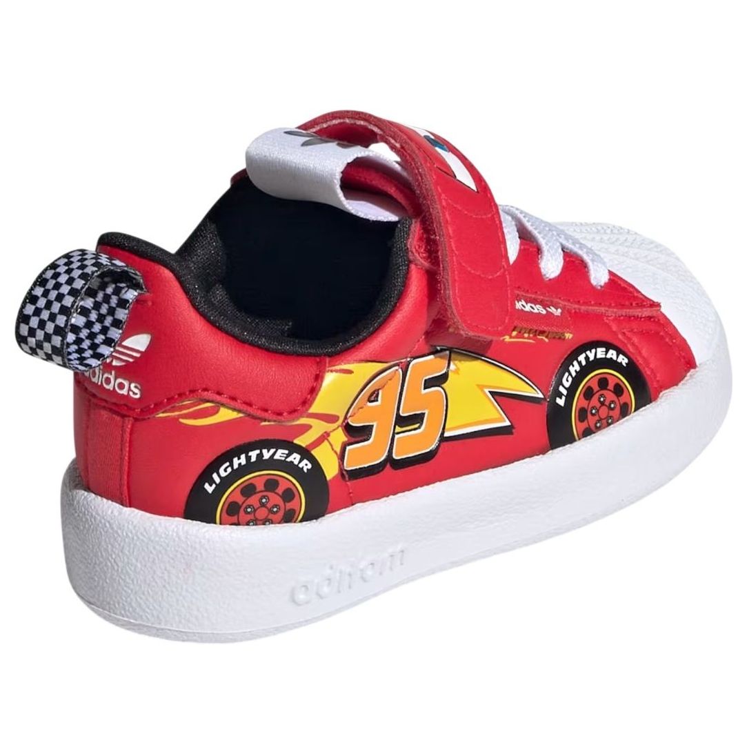 (TD) adidas Adidas Pixar Cars Adifom Superstar 360 'Pure Ruby Cloud White' JR3754