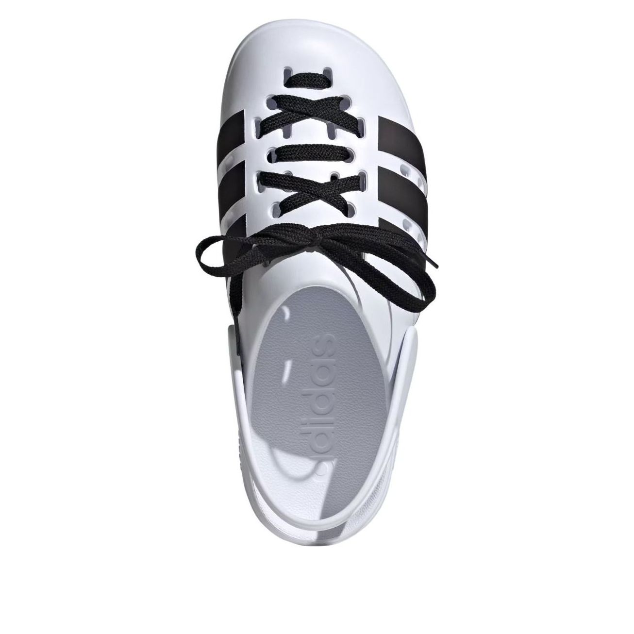 adidas Adilette Clog 2.0 'White Black' JR4027