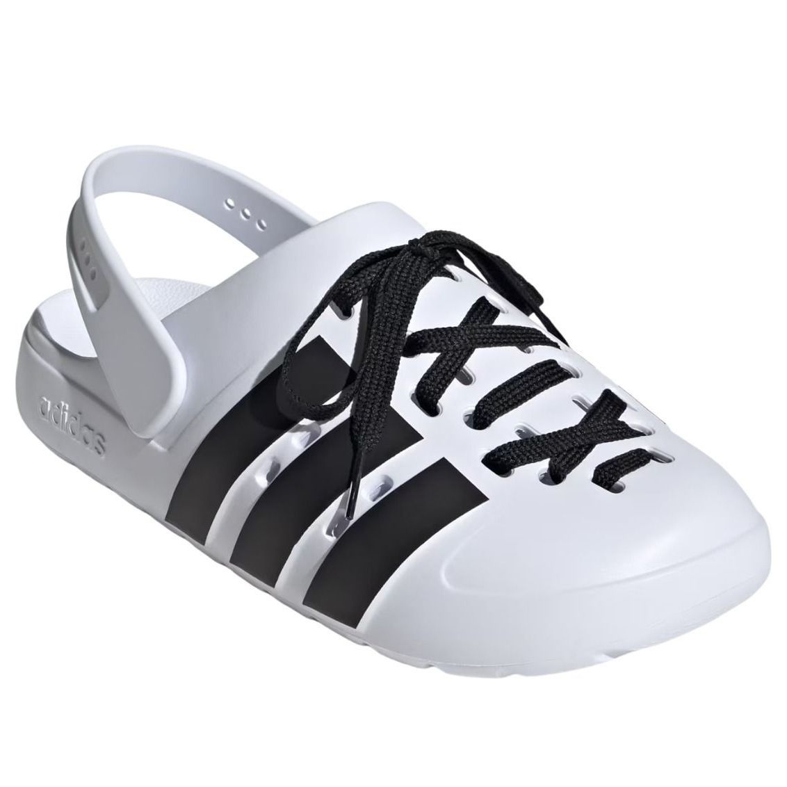 adidas Adilette Clog 2.0 'White Black' JR4027