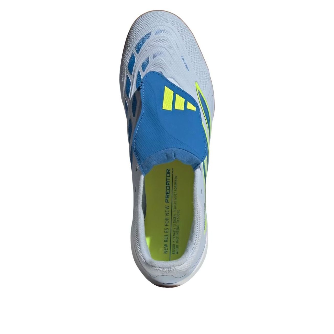 adidas Predator League Fold-Over Tongue IC 'Crystal Sky Ray Blue Solar Yellow' JR4740
