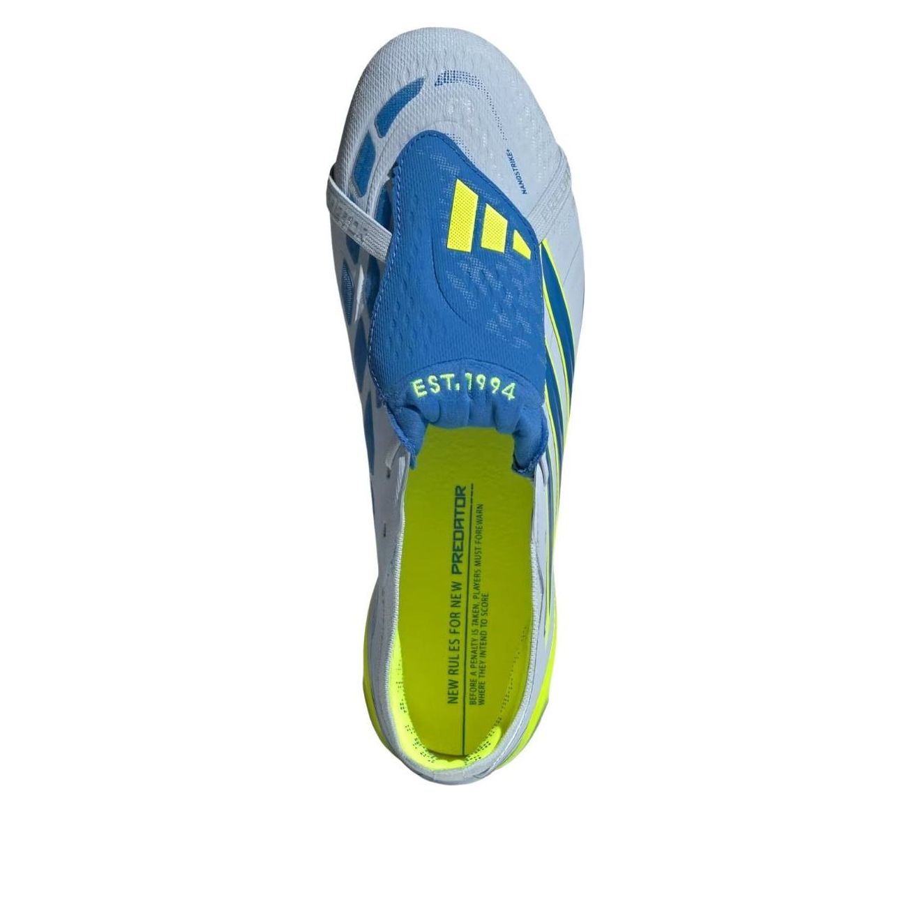 adidas Predator Elite Fold-Over Tongue AG 'Crystal Sky Ray Blue Solar Yellow' JR5900