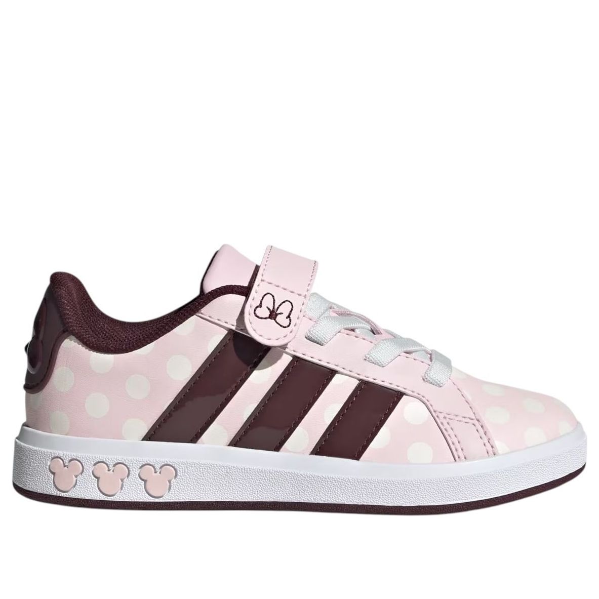 (GS) adidas x Disney Minnie Mouse Grand Court 'Clear Pink Aurora Ruby' JR8133