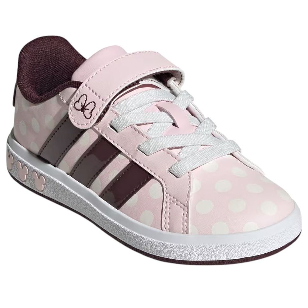 (GS) adidas x Disney Minnie Mouse Grand Court 'Clear Pink Aurora Ruby' JR8133