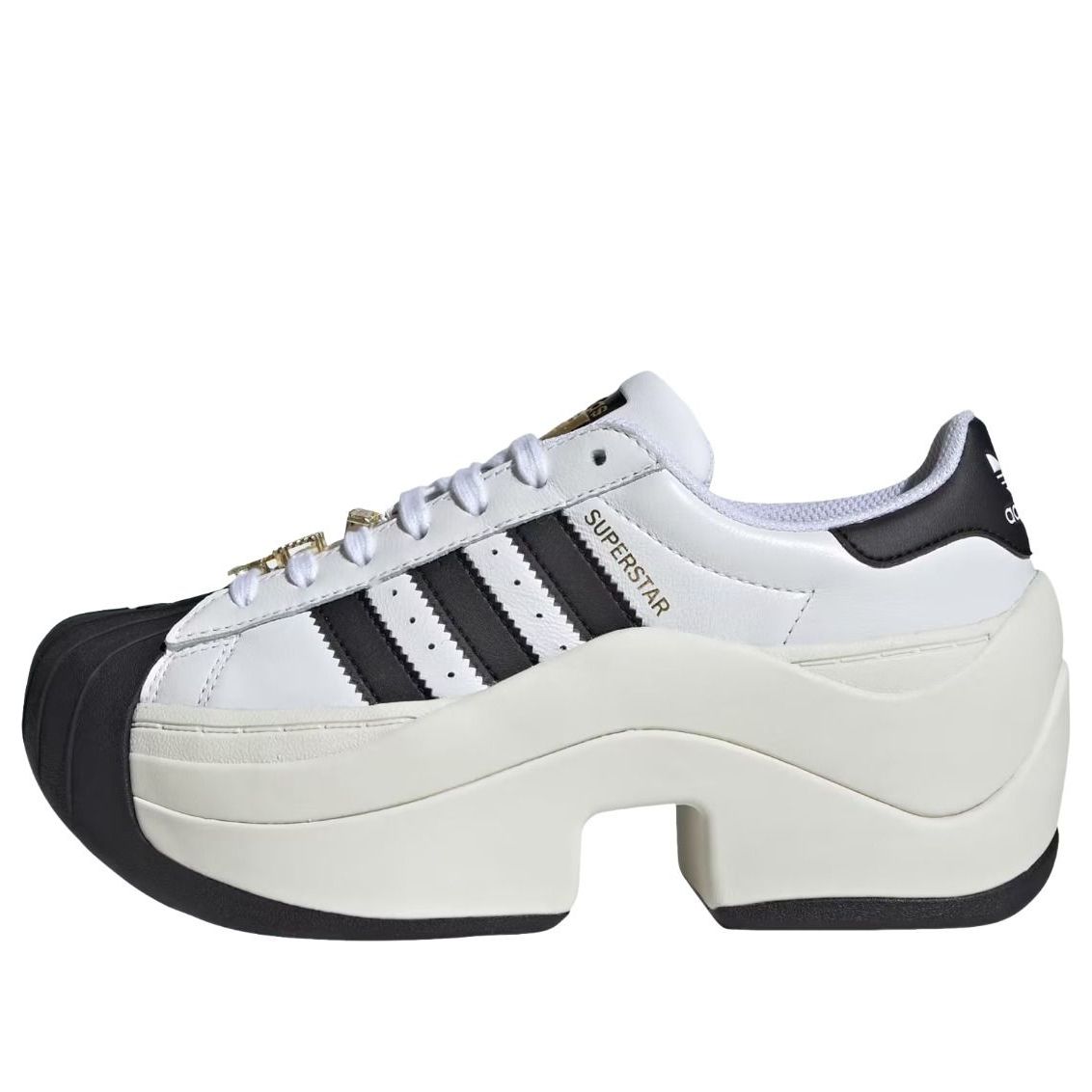 (WMNS) adidas Superstar Bold 'White Black' JR9895