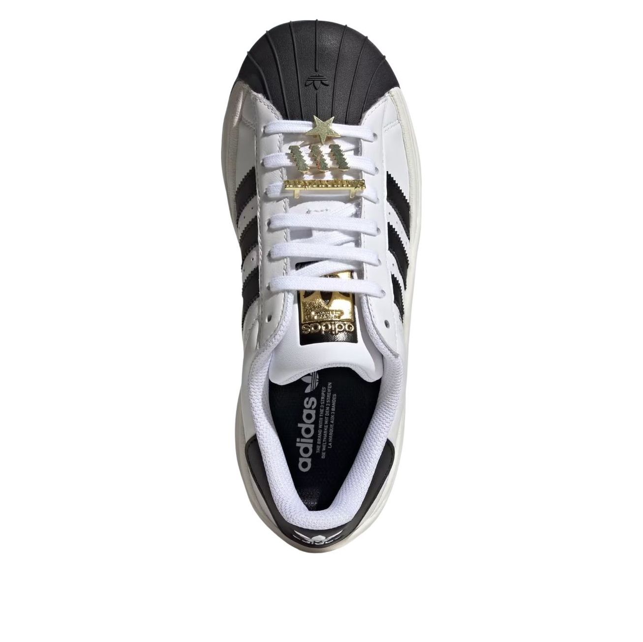 (WMNS) adidas Superstar Bold 'White Black' JR9895