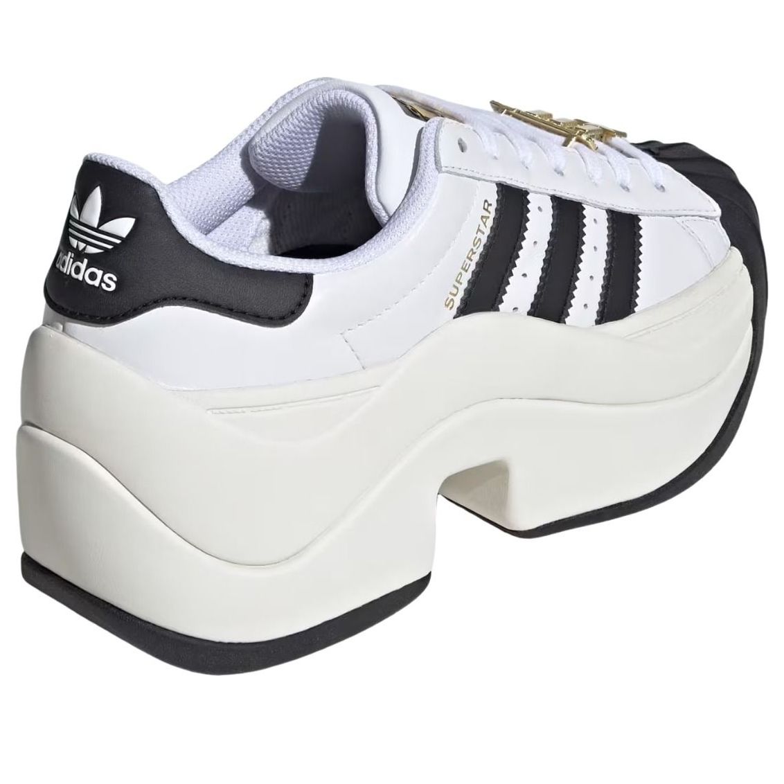 (WMNS) adidas Superstar Bold 'White Black' JR9895
