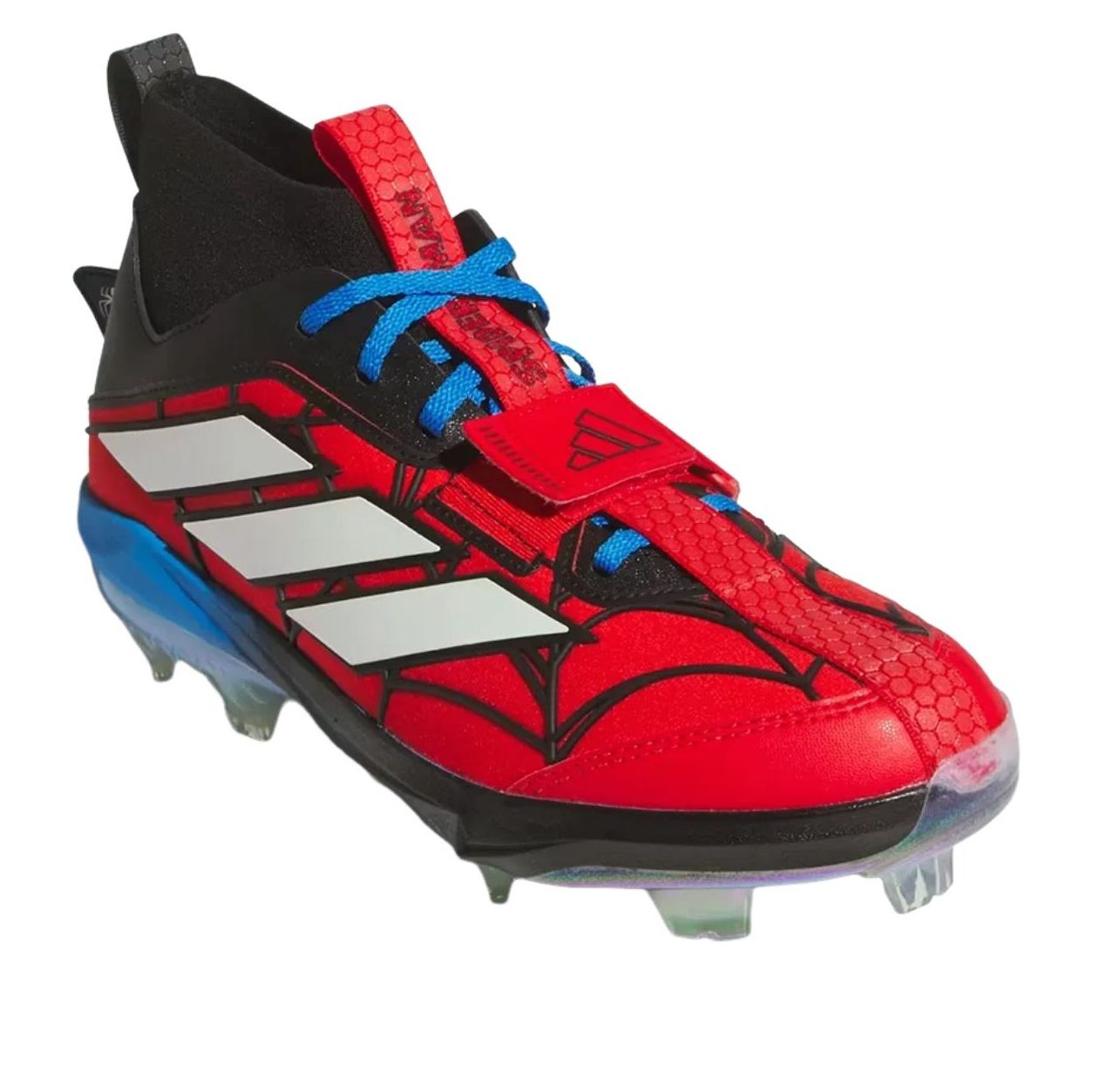 adidas x Marvel x Spider-Man adiZero Edge+ TPU Baseball Cleats 'Burgundy' JS0150