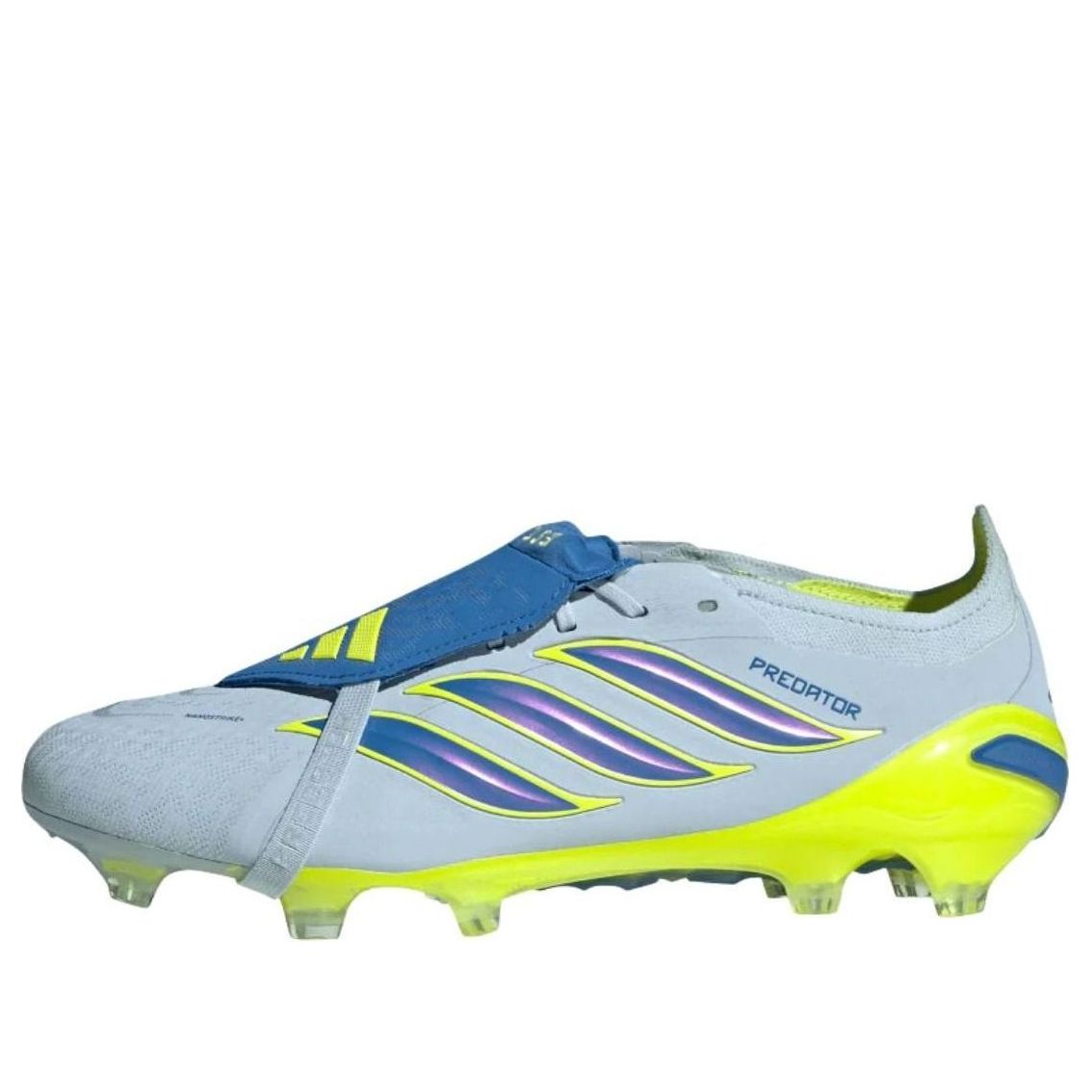 adidas Predator Elite Fold-Over Tongue FG 'Crystal Sky Ray Blue Solar Yellow' JS0378