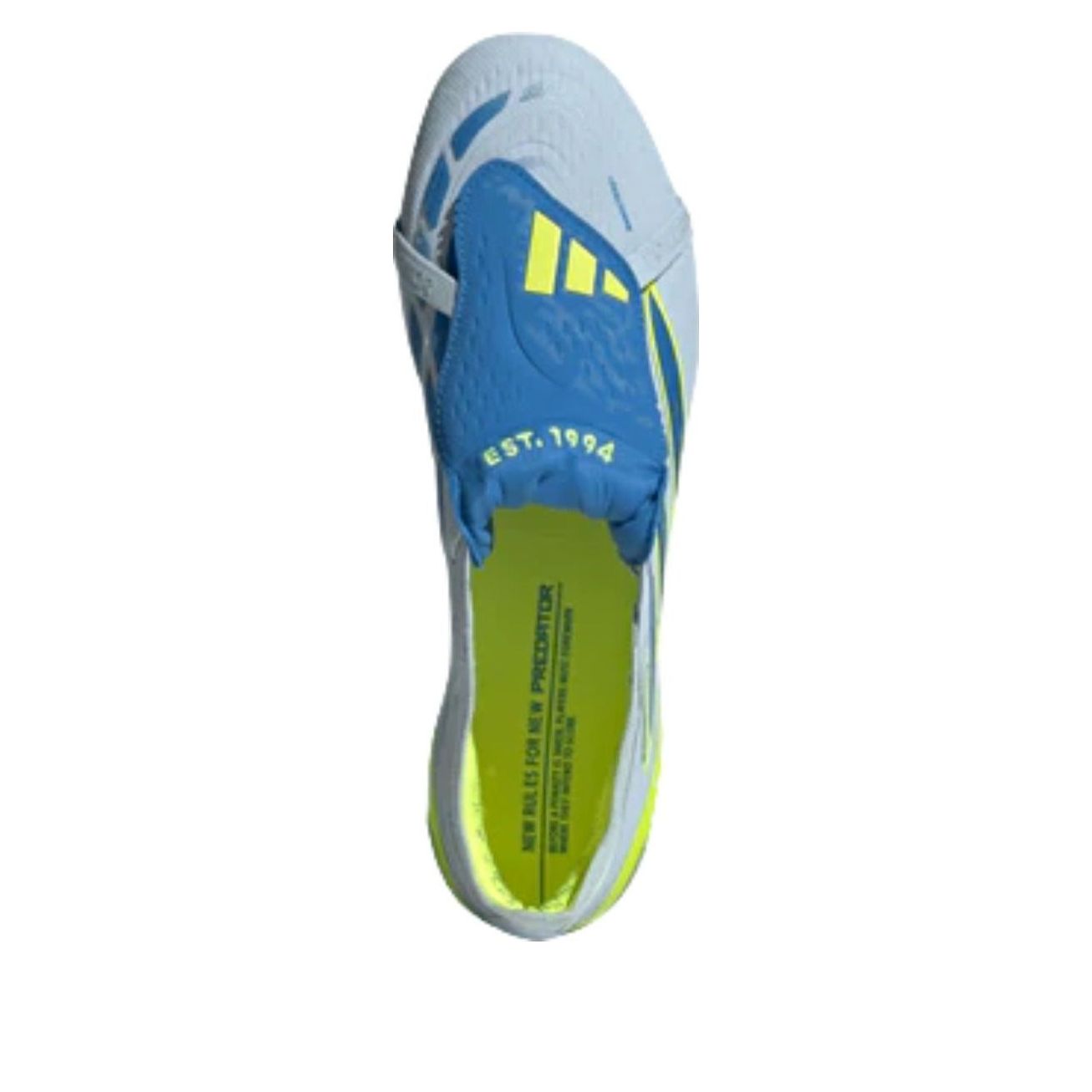 adidas Predator Elite Fold-Over Tongue FG 'Crystal Sky Ray Blue Solar Yellow' JS0378