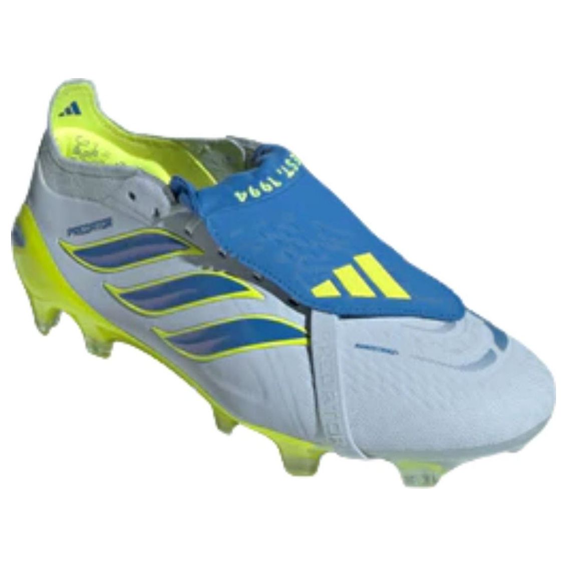 adidas Predator Elite Fold-Over Tongue FG 'Crystal Sky Ray Blue Solar Yellow' JS0378