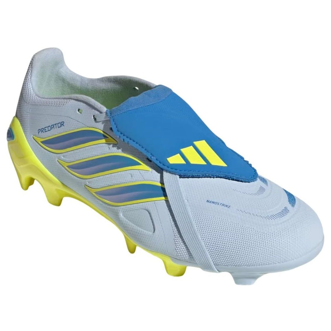 adidas Predator League Fold-Over Tongue FG 'Crystal Sky Ray Blue Solar Yellow' JS0423