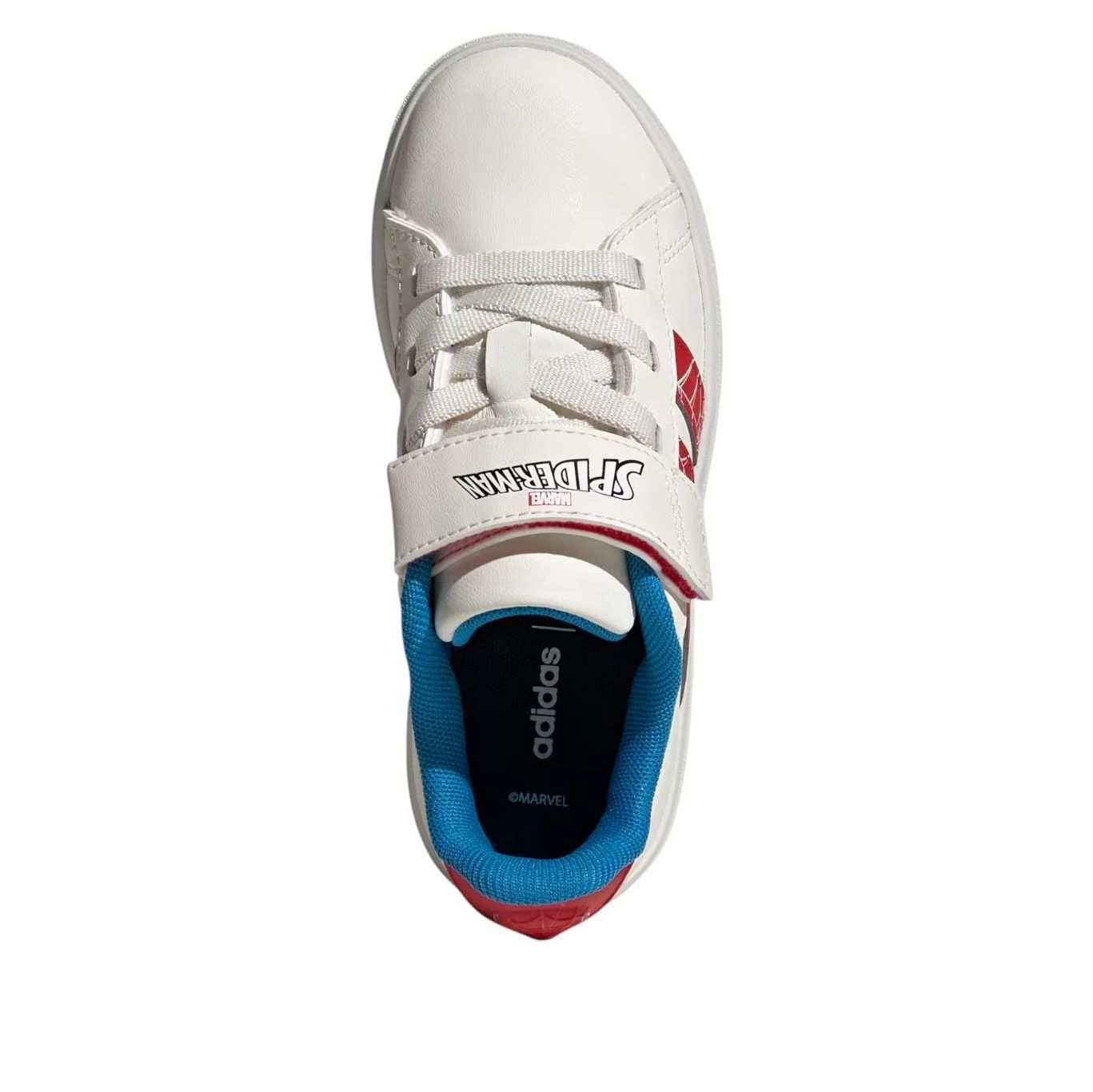 (GS) adidas x Marvel Spider-Man Grand Court 'Cloud White Pure Ruby' JS0778