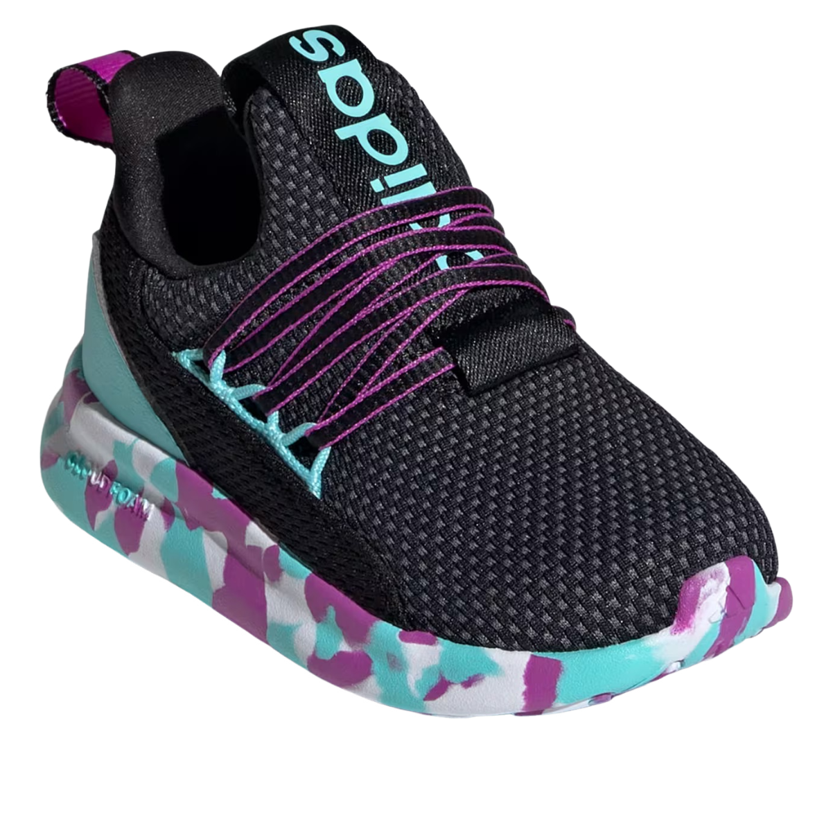 (TD) adidas Lite Racer Adapt 7.0 'Core Black Purple Burst' JS2284