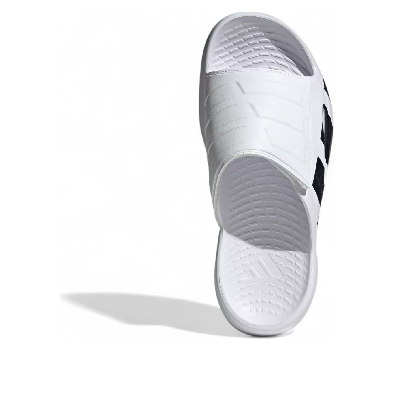 adidas Lightblaze Slides Asia Sizing 'White Black' JS3584