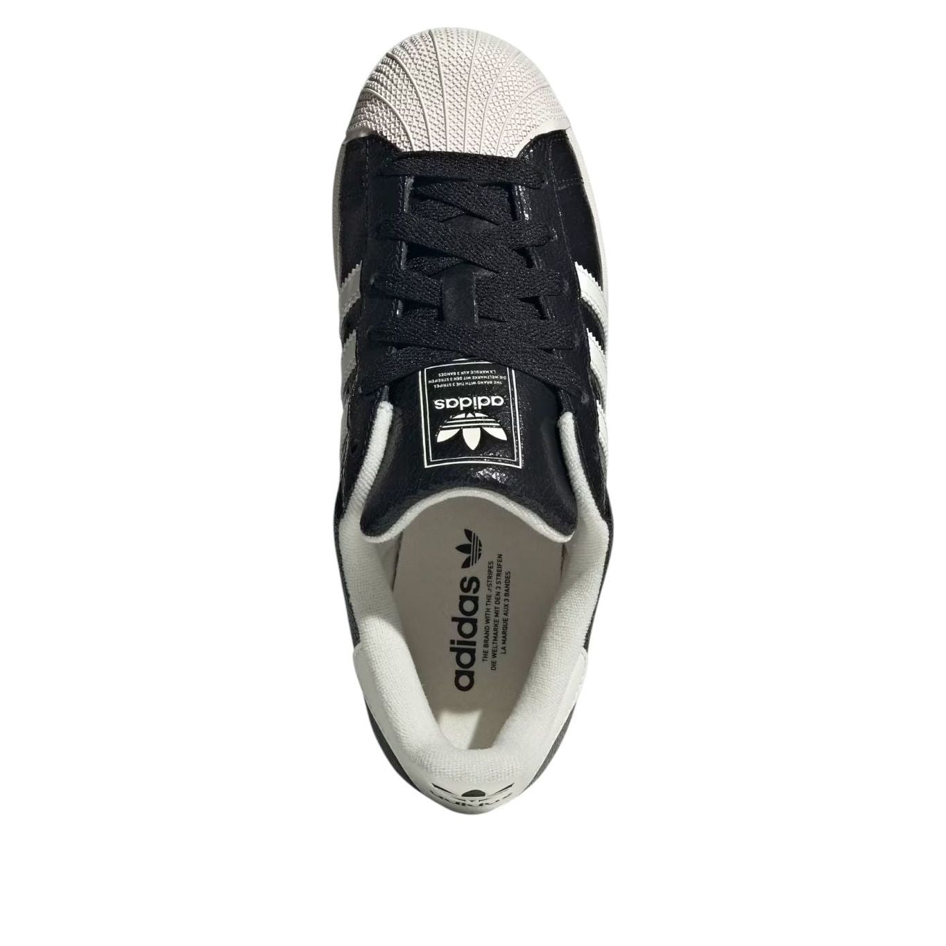(WMNS) adidas Superstar II 'Black Off White' JS4014