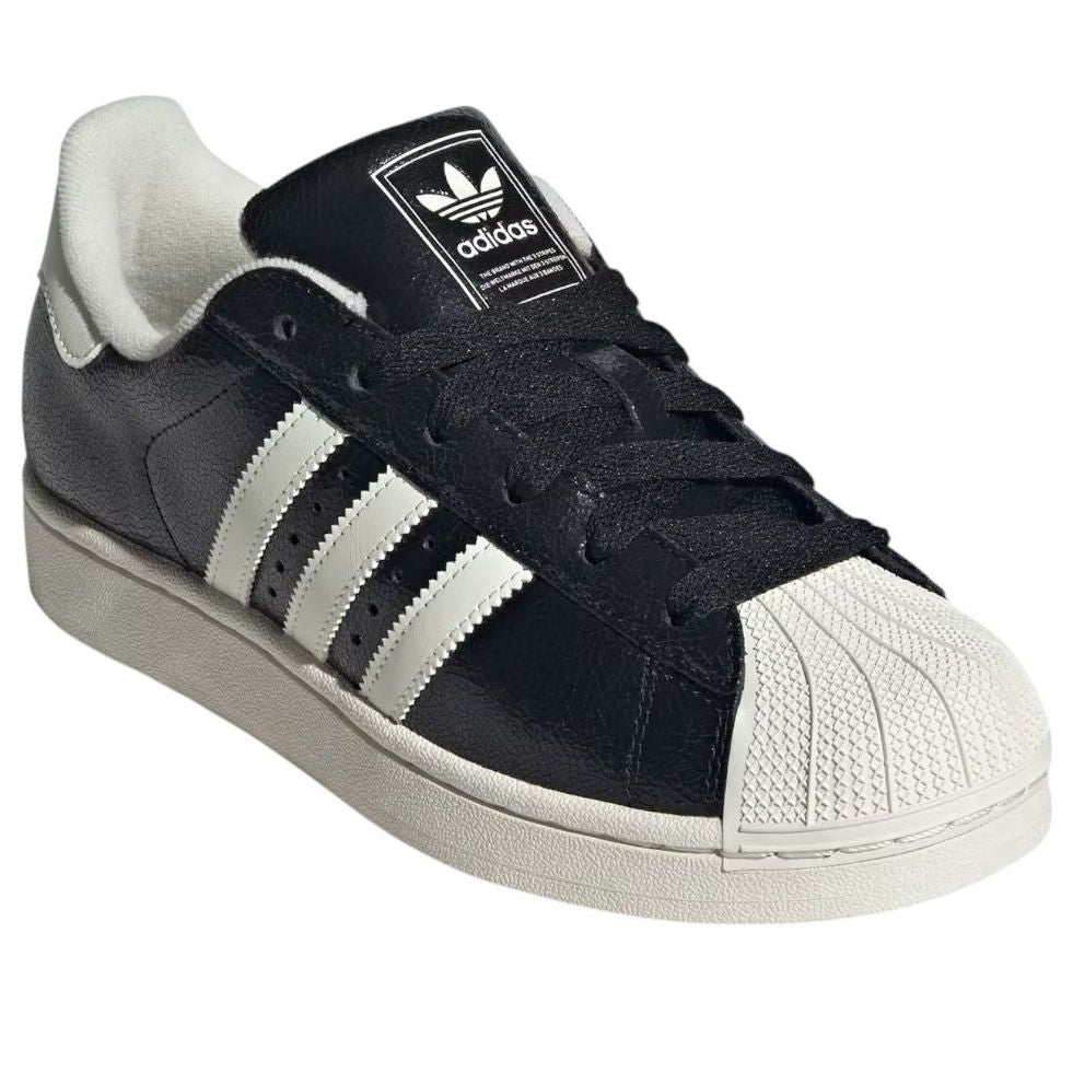 (WMNS) adidas Superstar II 'Black Off White' JS4014