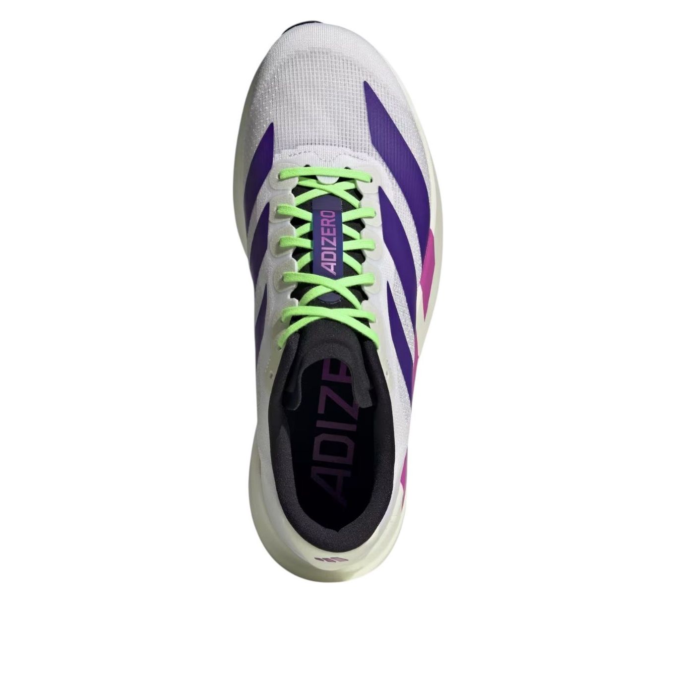 adidas Adizero Evo SL 'White Collegiate Purple Lime Burst' JS4495