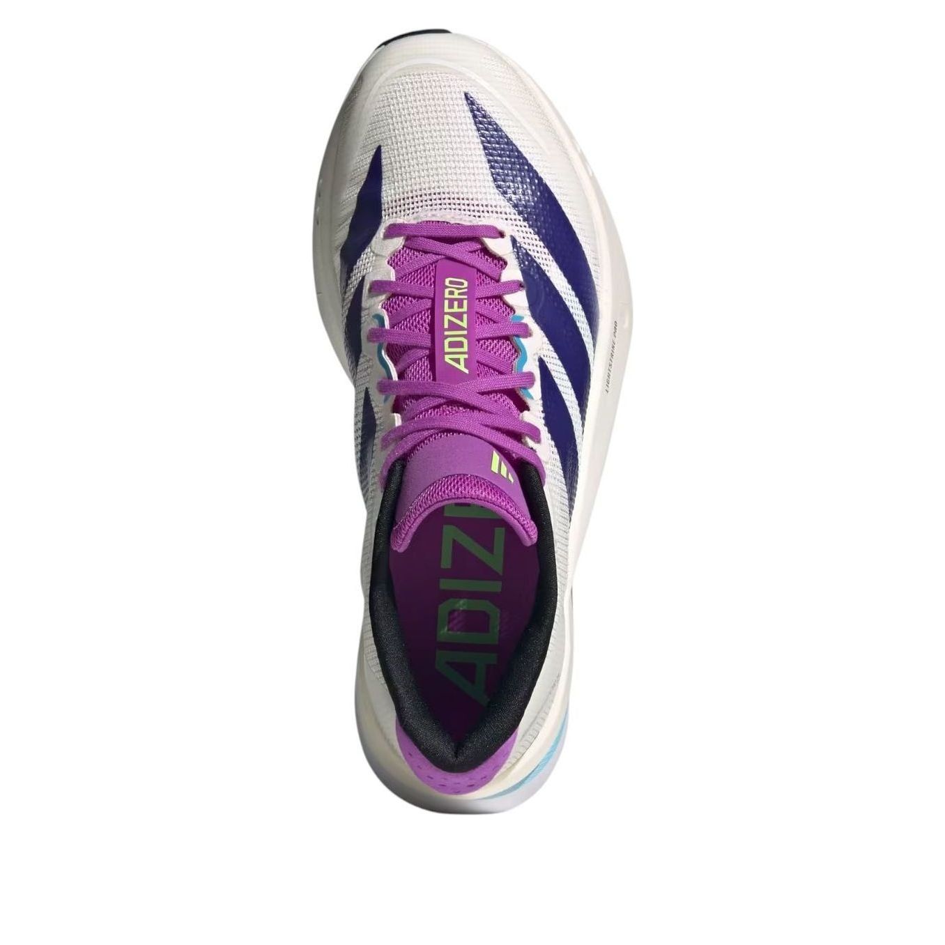 (WMNS) adidas Adizero Boston 13 'White Collegiate Purple Lime Burst' JS4953