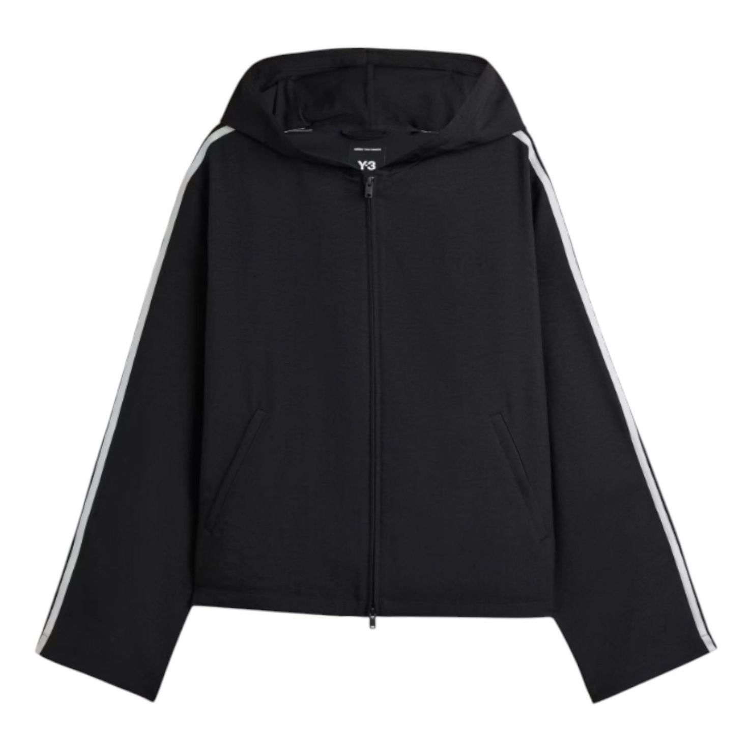 adidas Y-3 Hooded Track Top 3-Stripes 'Black' JW7354