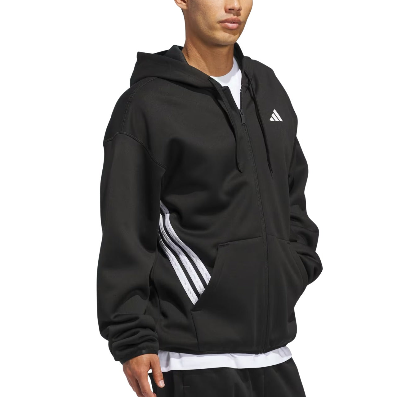 adidas Crazy Warm Full Zip Hoodie 'Black White' JZ9673