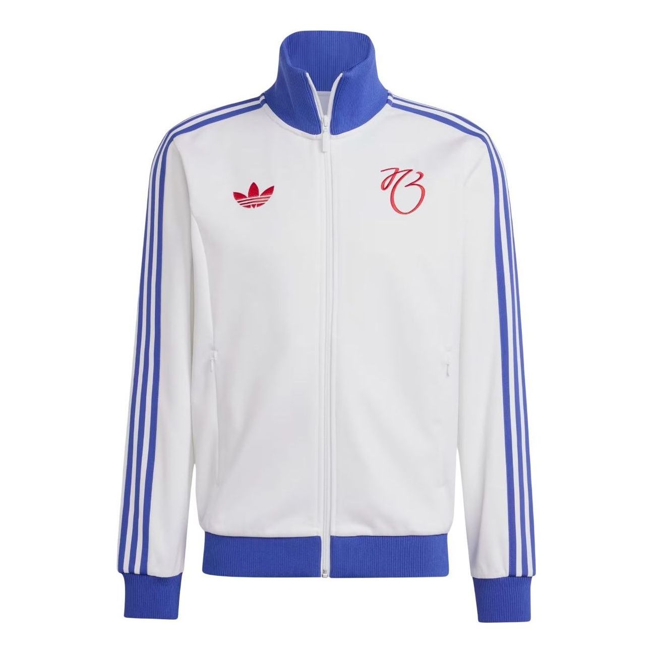 adidas Jude Bellingham Track Jacket Asia Sizing 'White Blue' IM7913