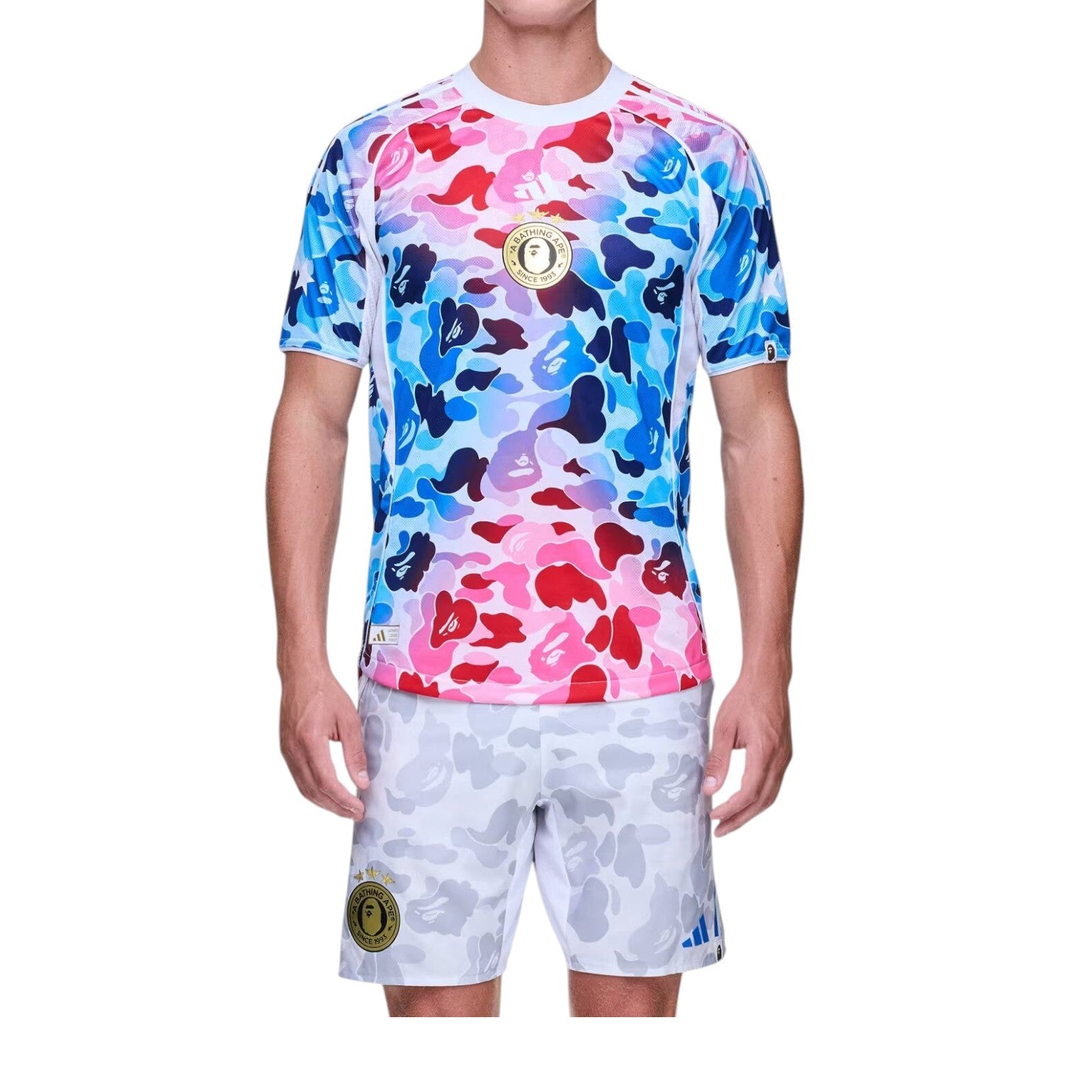 adidas x BAPE FB Slim-Fit Jersey 'Shock Blue Pink' KA0040
