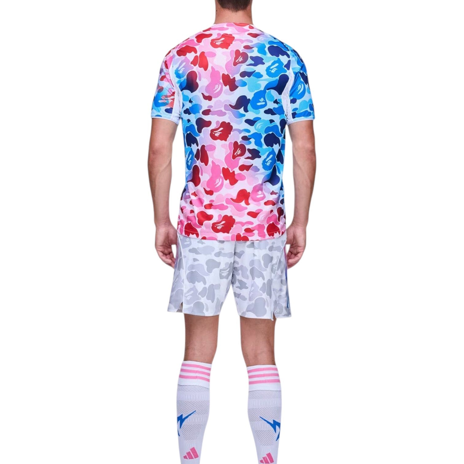 adidas x BAPE FB Slim-Fit Jersey 'Shock Blue Pink' KA0040