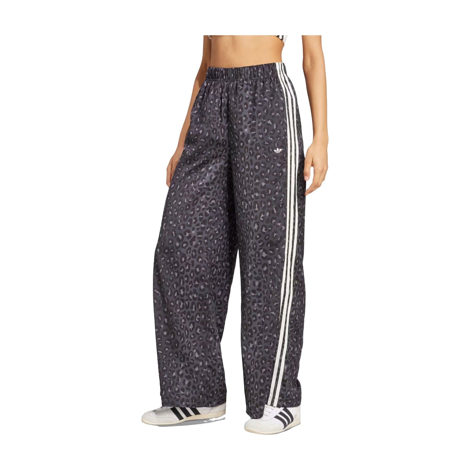 (WMNS) adidas Wide Leg Satin Pants Asia Sizing 'Multicolor Carbon' KA2667