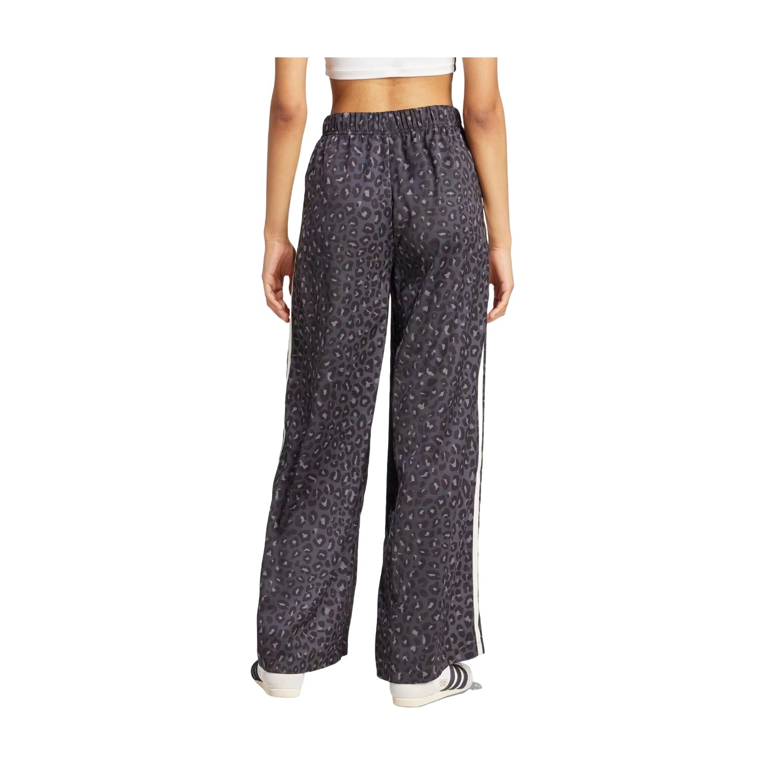 (WMNS) adidas Wide Leg Satin Pants Asia Sizing 'Multicolor Carbon' KA2667