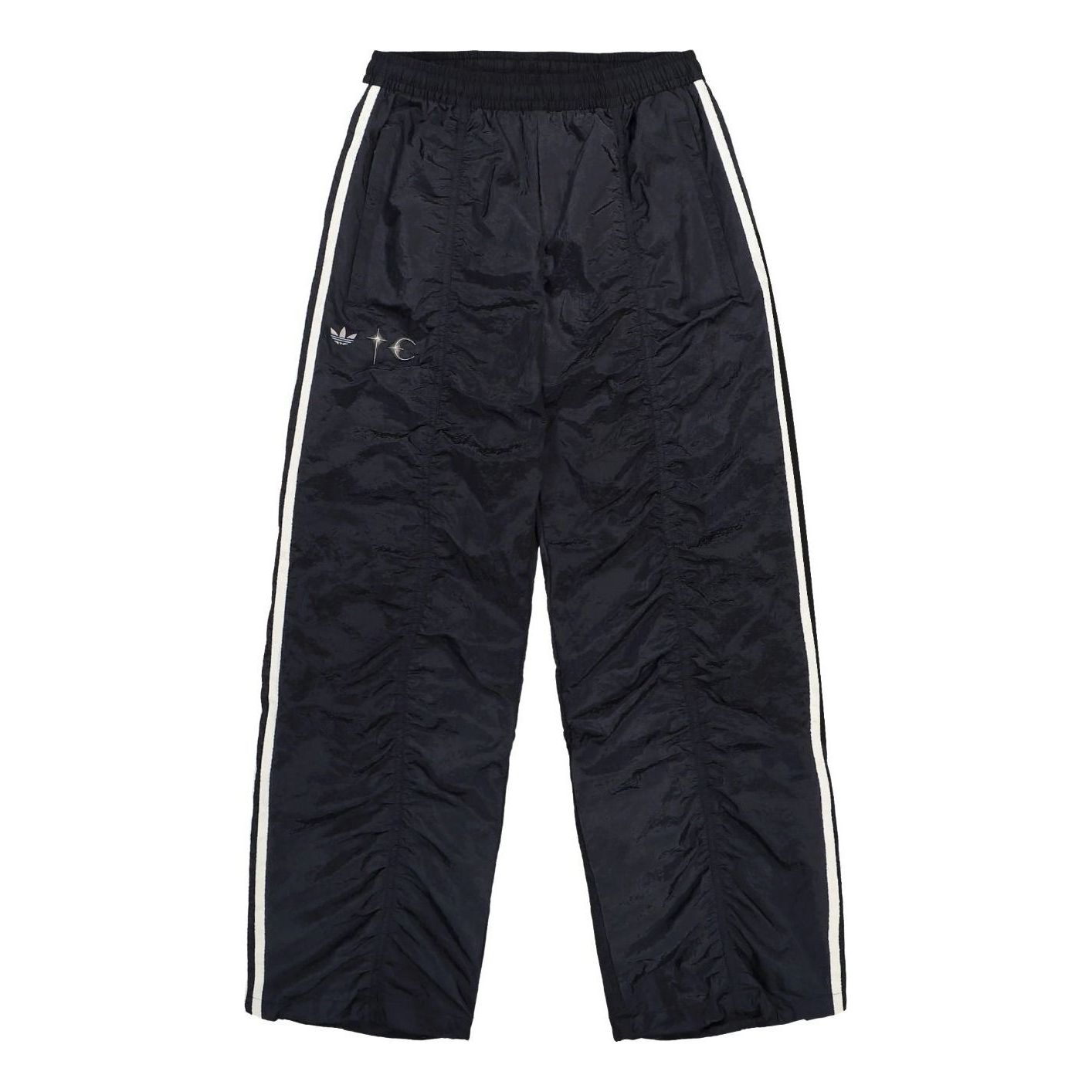 adidas x Thug Club Woven Track Pants Asia Sizing 'Black Silver Metallic' KC2206