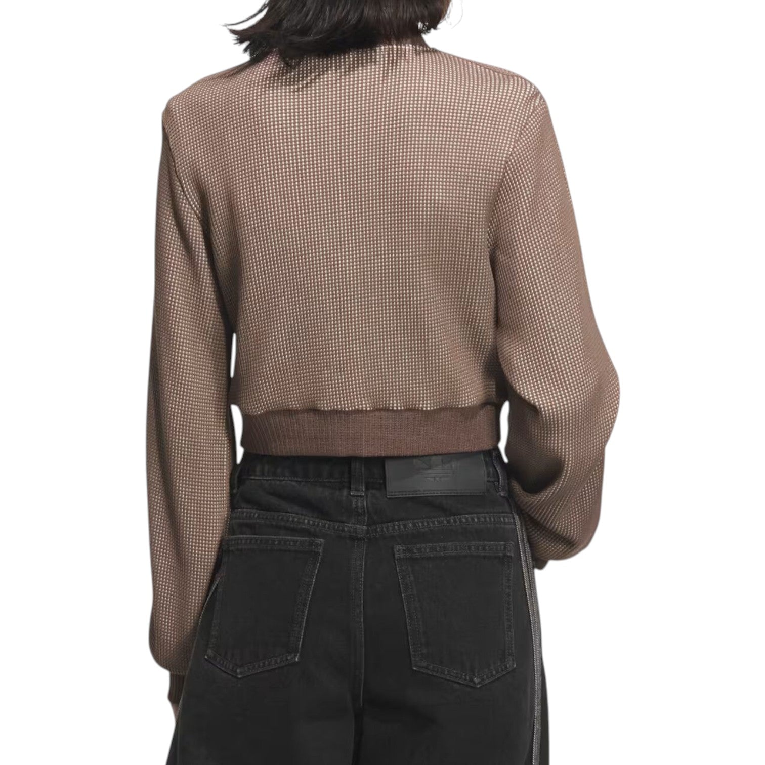 (WMNS) adidas Crop Track Top Slim Fit Jacket Asia Sizing 'Sand Strata' KC2645