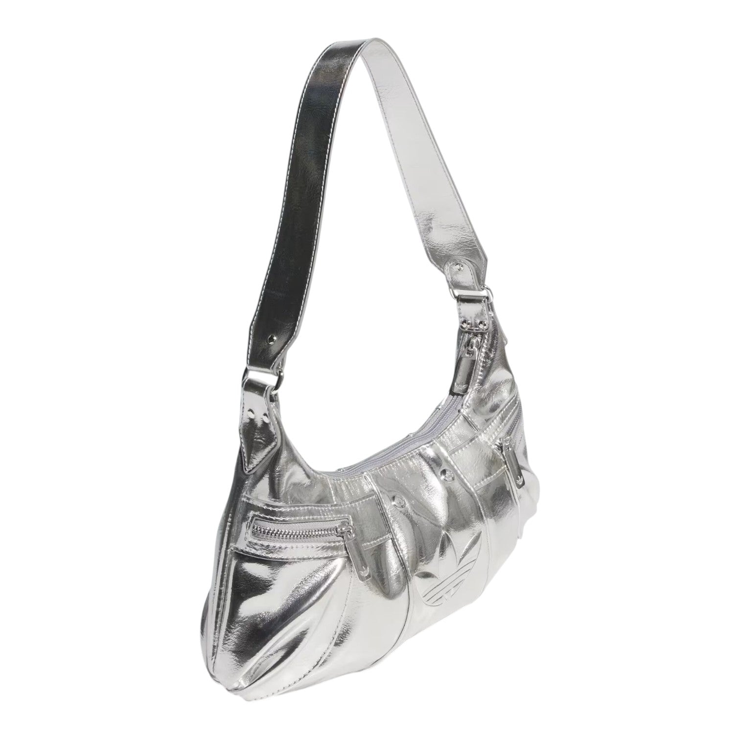 (WMNS) adidas HOBO PU Leather Bag 'Silver' KC2771