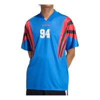 adidas Santiago Allover Print Infill Jersey Asia Sizing 'Blue' KC6423