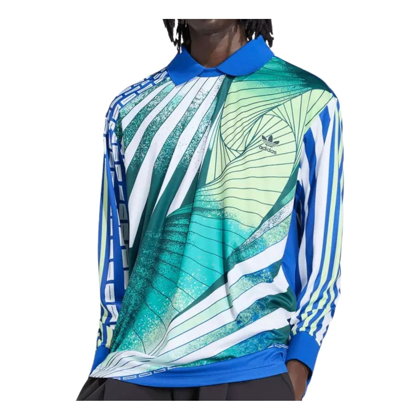 adidas Archive Loose Goalkeeper Jersey Asia Sizing 'Power Blue' KC7918