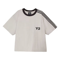 adidas Y-3 Padded Short Sleeve Tee 3-Stripes 'Chalk Pearl' KD4759
