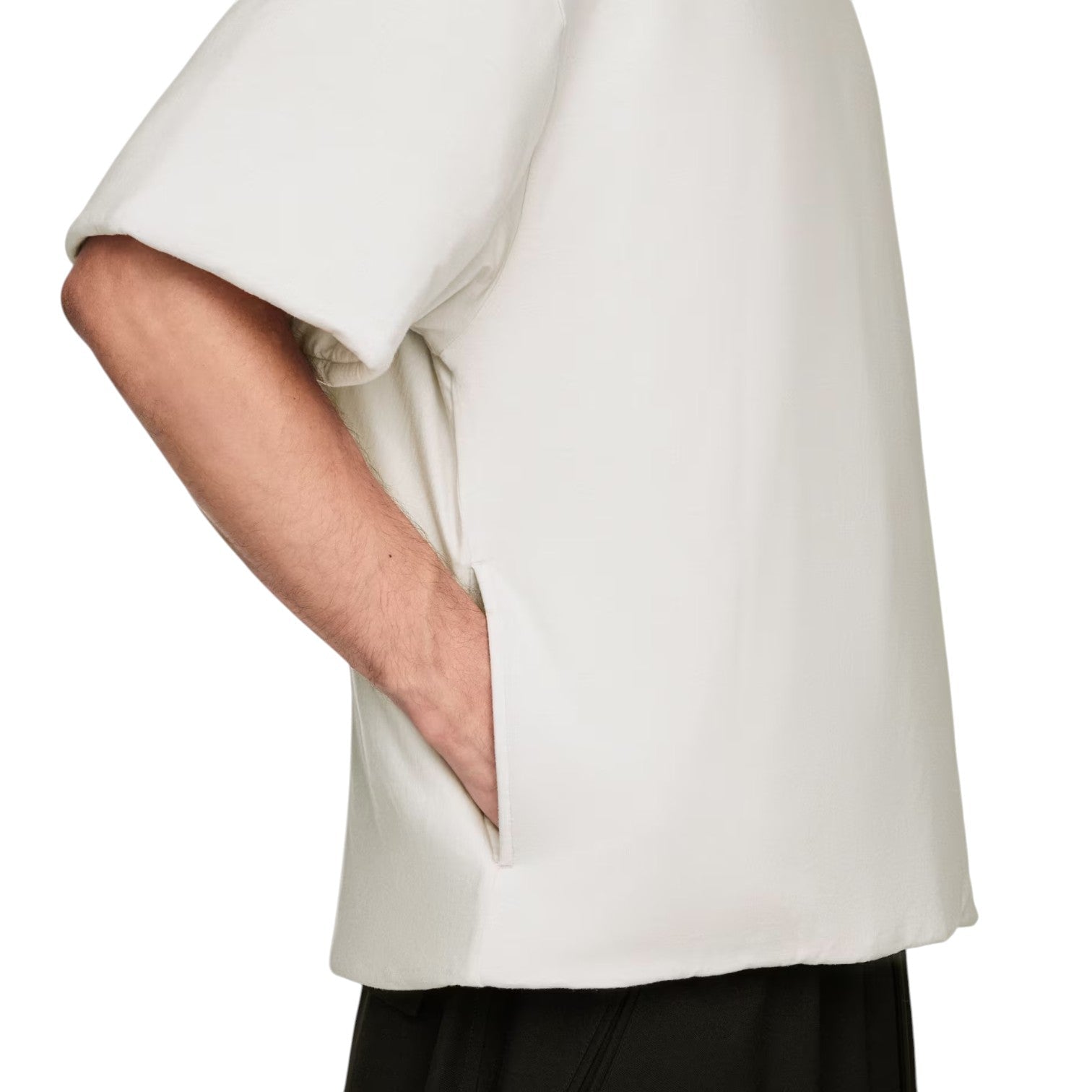 adidas Y-3 Padded Short Sleeve Tee 3-Stripes 'Chalk Pearl' KD4759