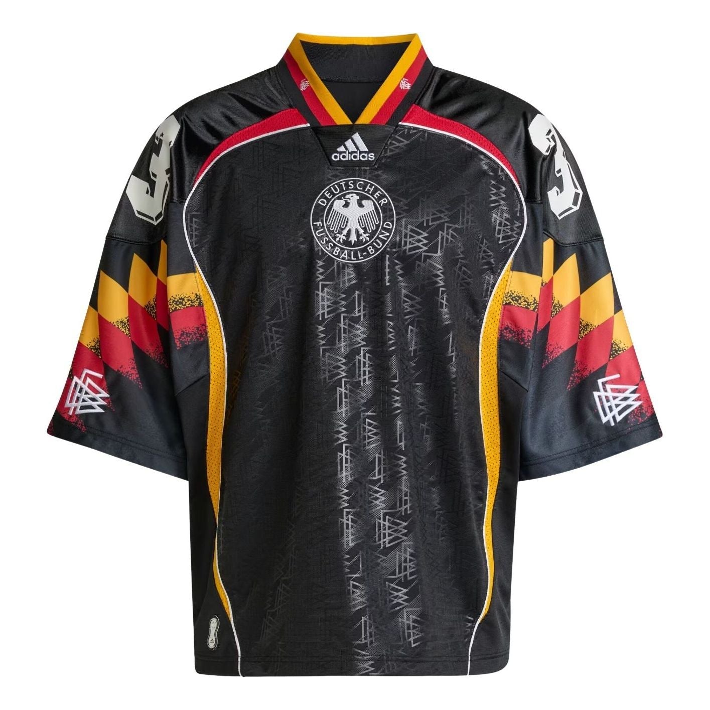 adidas Bring Back Remix Germany Jersey 'Black' KD5980