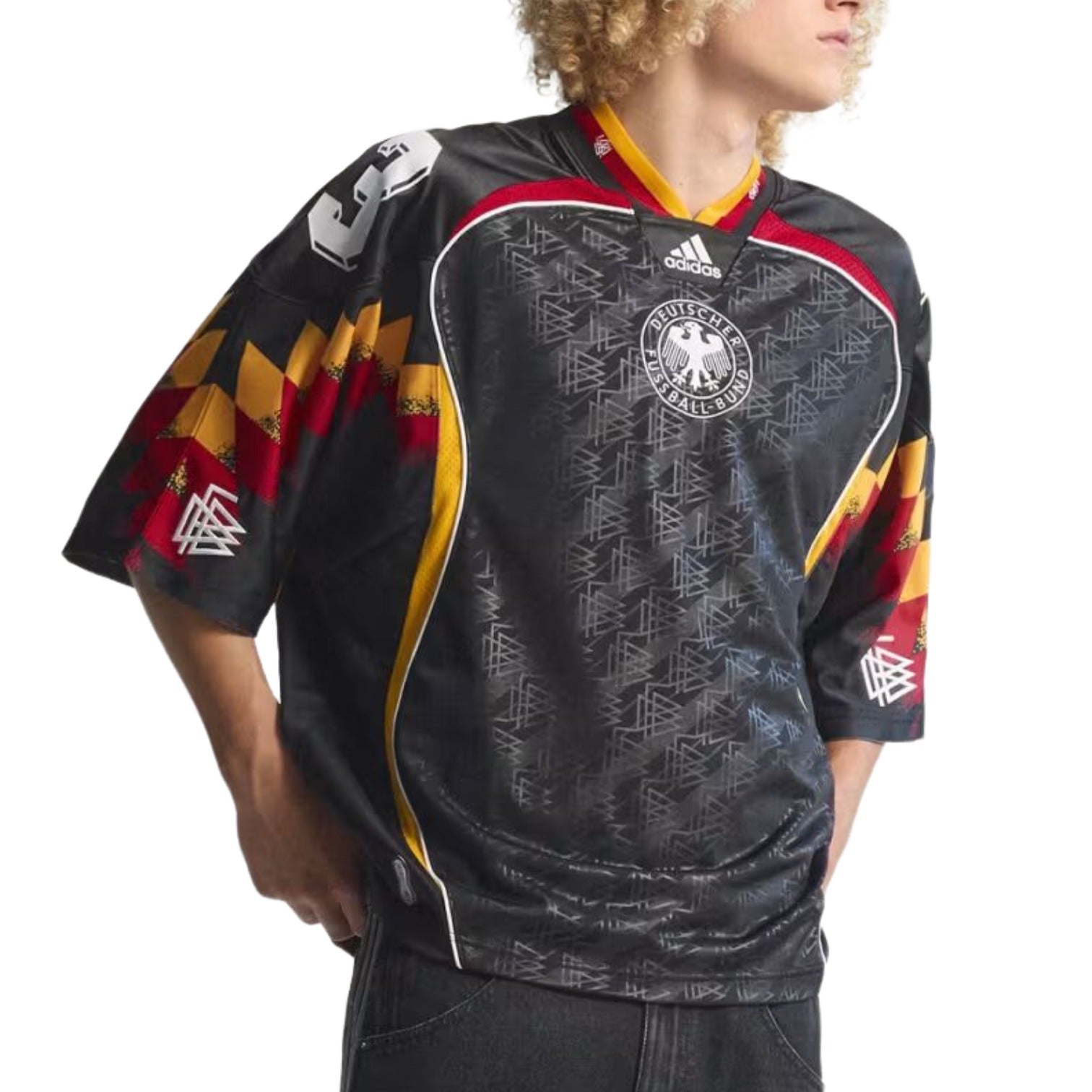 adidas Bring Back Remix Germany Jersey 'Black' KD5980