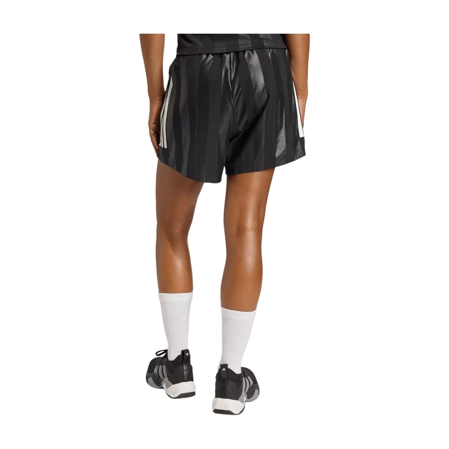 (WMNS) adidas Hyperglam 3-Stripes Emboss Woven Shorts Asia Sizing 'Black' KD7025