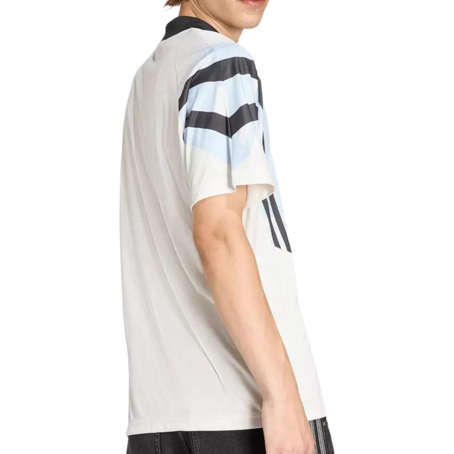adidas Santiago Allover Print Infill Jersey Asia Sizing 'Cloud White' KE2154