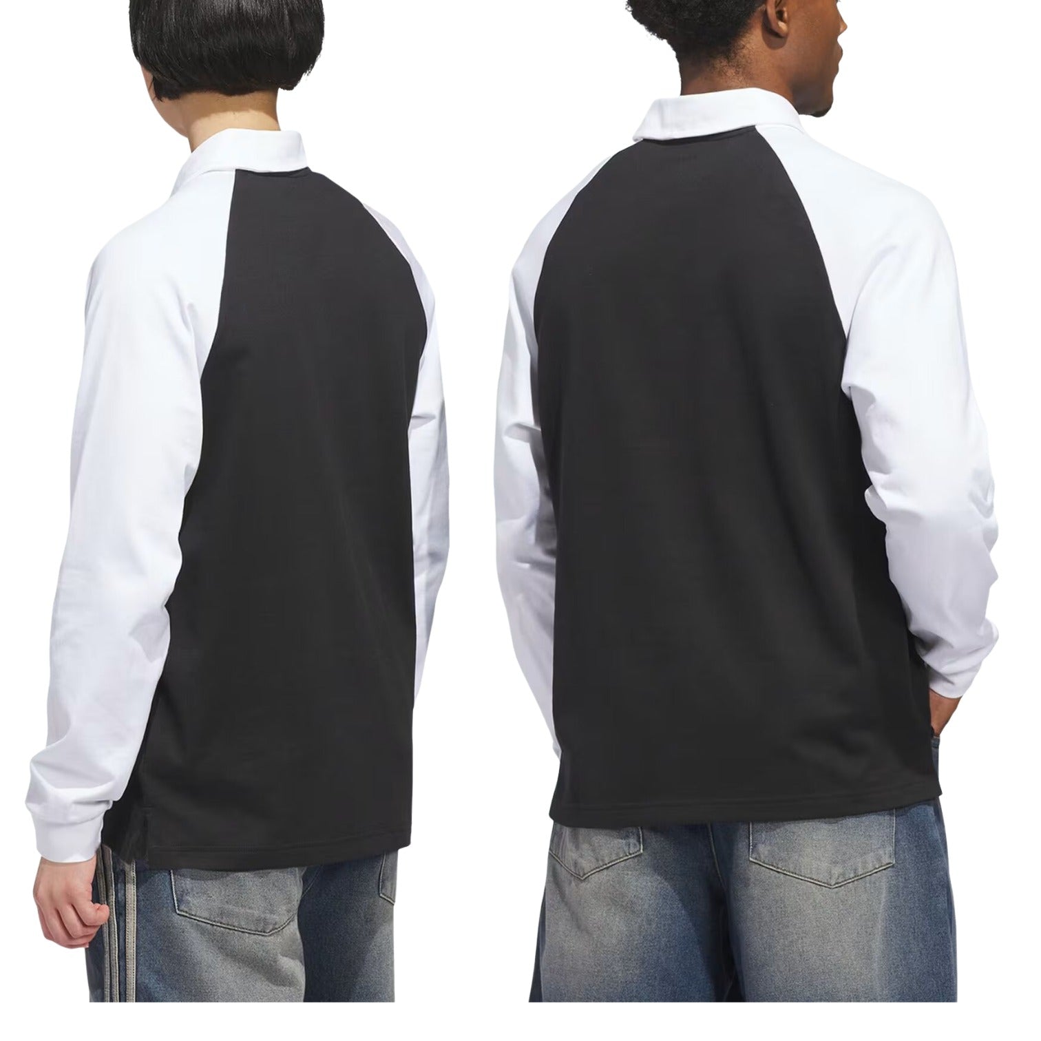 adidas Skateboarding x Tyshawn Rugby Shirt 'Black White' KE7012