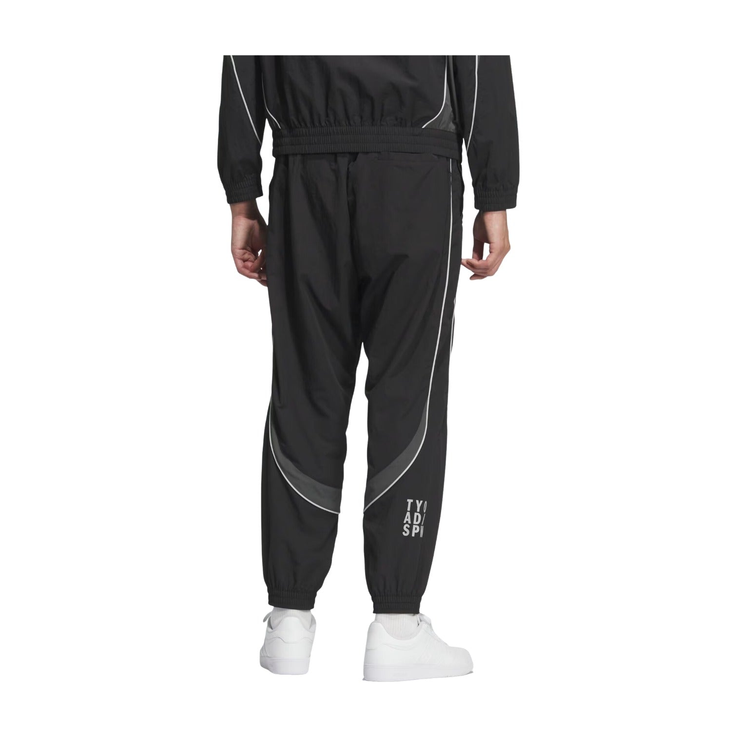 adidas Brand Love Loose Fit Light Woven Pants 'Black Grey Six' KF1337