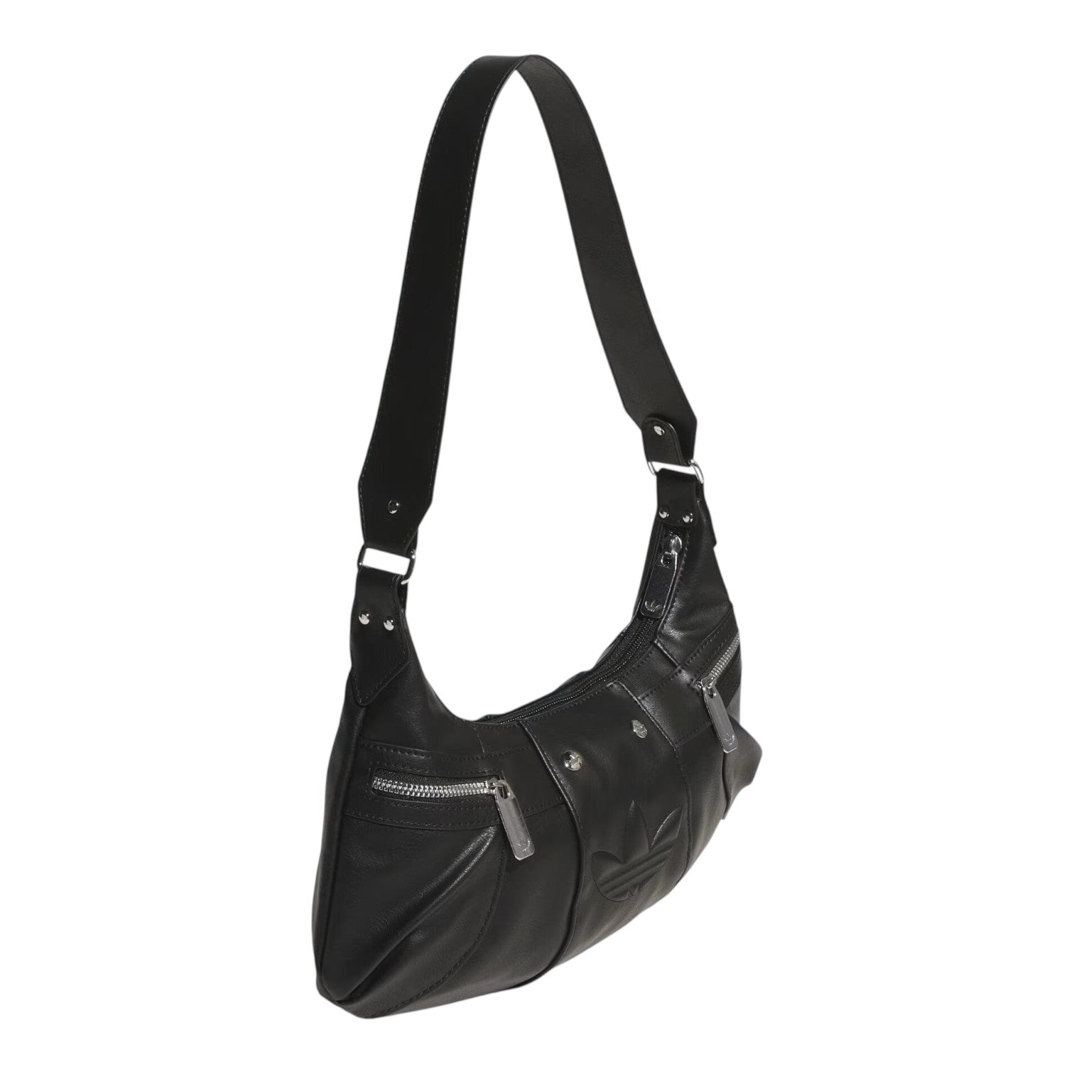 (WMNS) adidas HOBO PU Leather Bag 'Black' KF4485