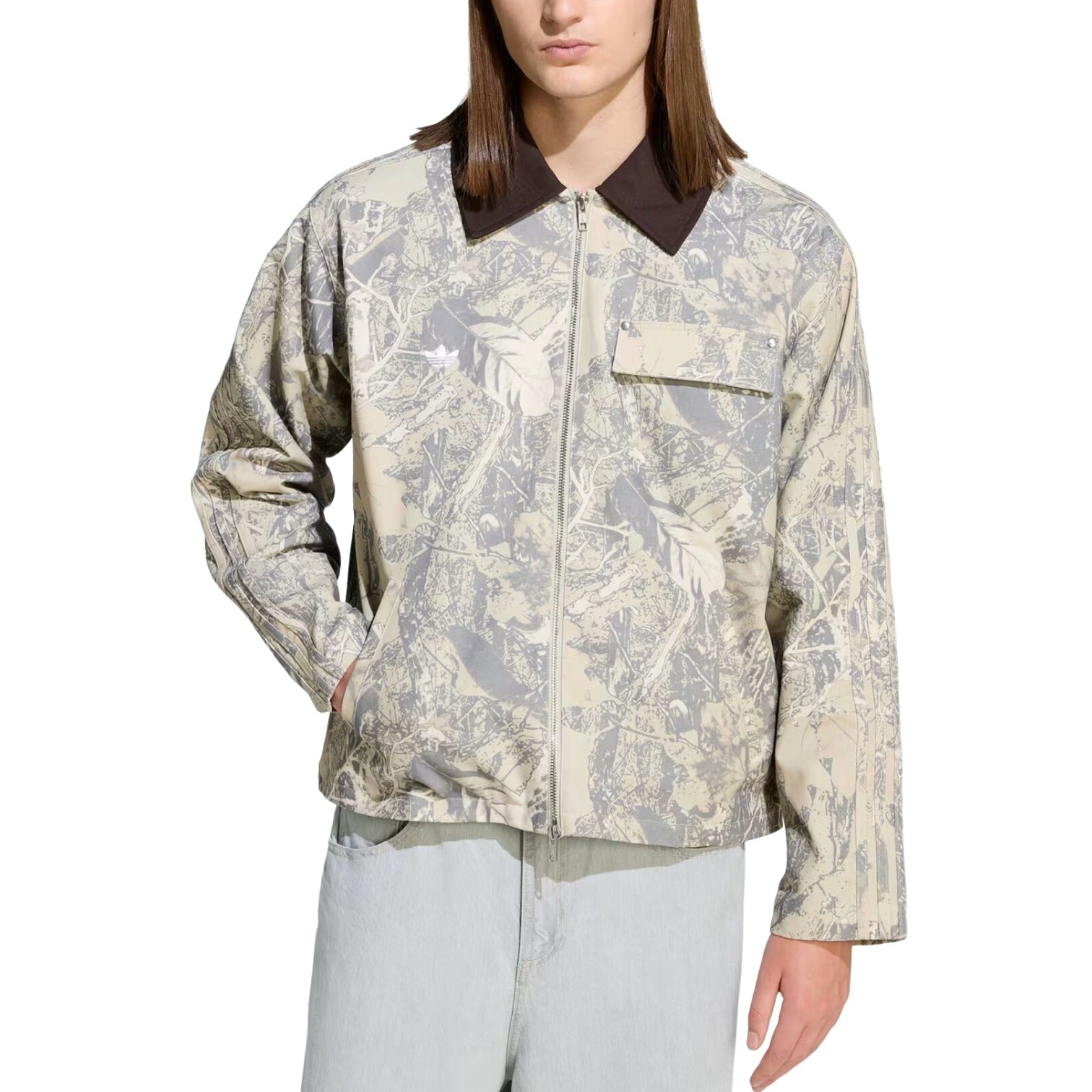 adidas Workwear Canvas Jacket 'Putty Grey Grey Three Wonder Beige' KG6454