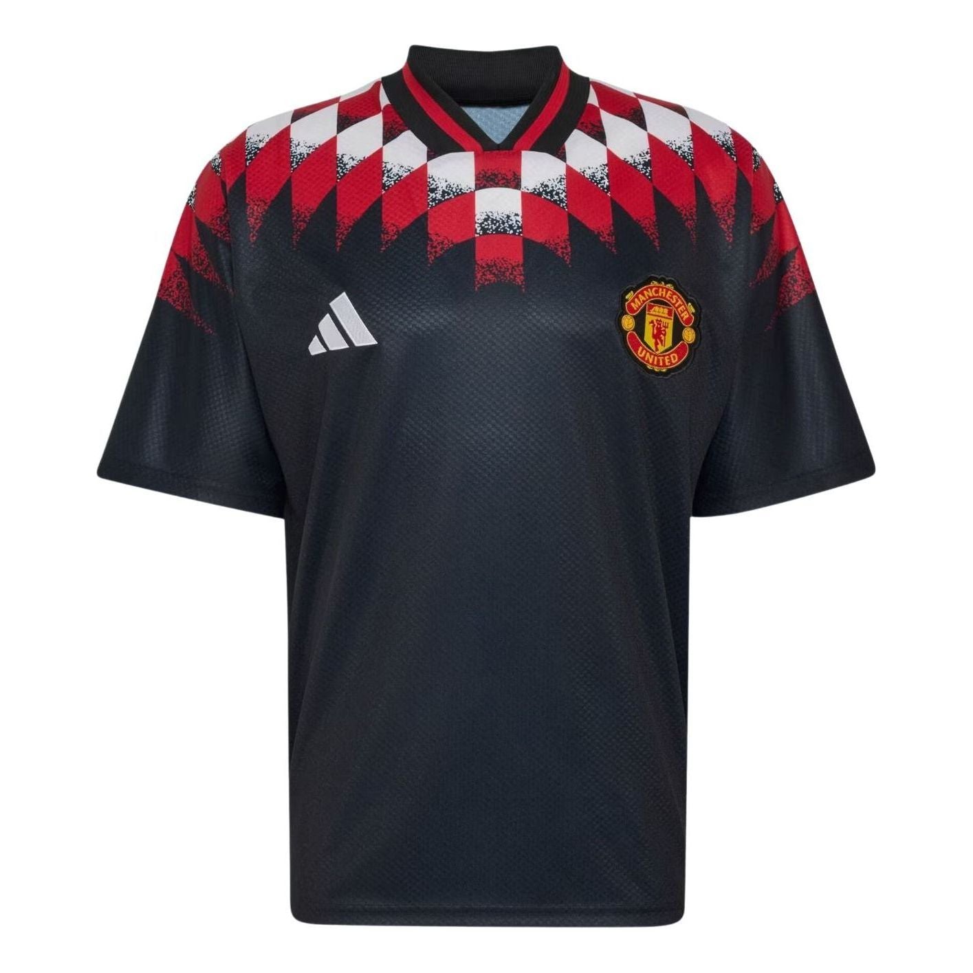 adidas Manchester United Stadium Jersey Asia Sizing 'Black' KH4804